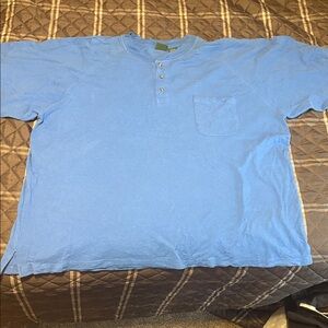 Casual Blue Men's Short Sleeve Tee